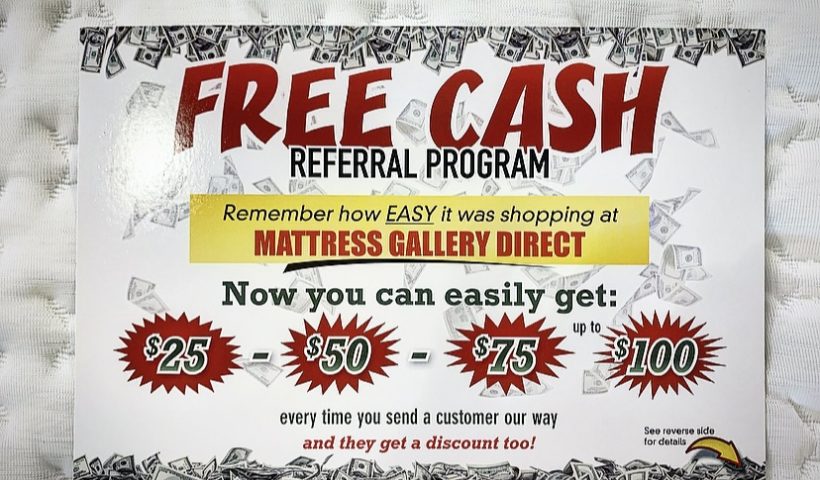 Free Cash Mattress Gallery Direct