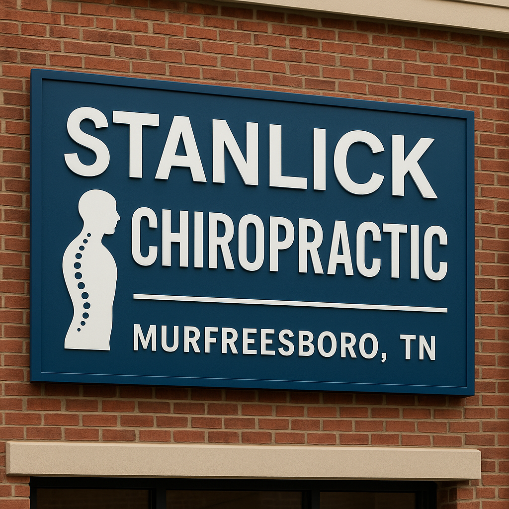 Stanlick Chiropractic clinic sign in Murfreesboro TN